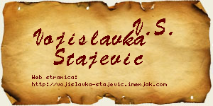 Vojislavka Stajević vizit kartica